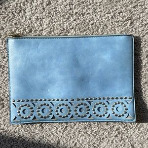 Christian Lacroix Baby Blue Handheld Clutch!